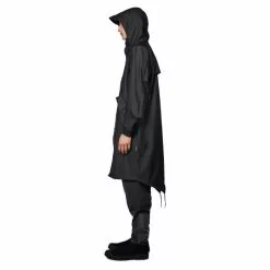 RAINS Fishtail Waterproof Parka Jacket -Gore Wear Butik Black206 2