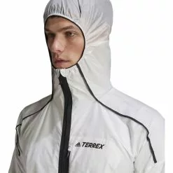 Adidas Terrex Agravic Windweave Jacket 12 Adidas Terrex Agravic Windweave Jacket -Gore Wear Butik HA7538 9 APPAREL On Model Detail View 1 white