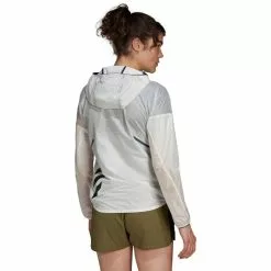 Adidas Terrex Women's Agravic Weave Jacket 11 Adidas Terrex Women's Agravic Weave Jacket -Gore Wear Butik HA7541 5 APPAREL On Model Back View white