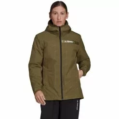 Gore Wear Butik -Gore Wear Butik adidas Terrex Women s Multi Rain Insulated Jacket Jackets Focus Olive AW21 GU8920 XS 0