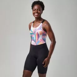 Dhb Moda Womens High Cut Bib Shorts (Tropics) -Gore Wear Butik dhb Moda Womens High Cut Bib Shorts Tropics Bib Shorts Cashmere Rose AW22 JF0131UK 12 4